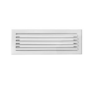  Grille de soufflage lames courbes aluminium blanc mat 500 x 150 mm - 400x400px